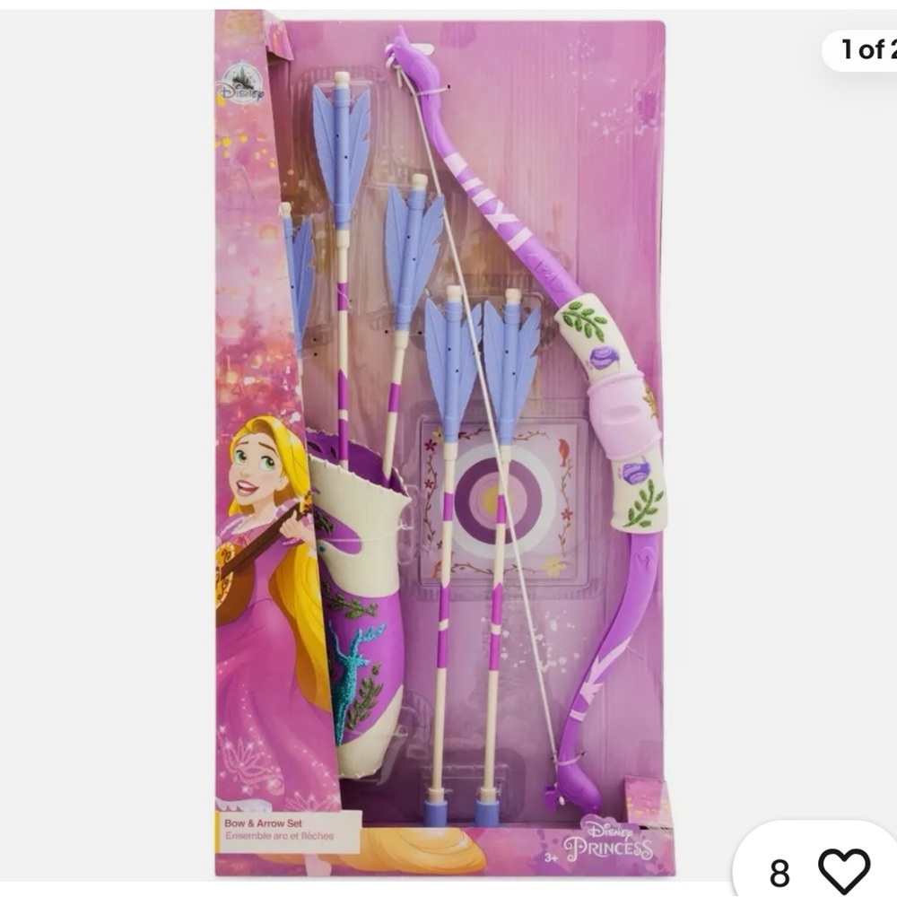 Disney Tangled Rapunzel Purple Bow and Arrow Set